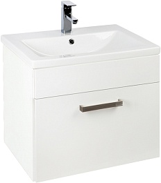 Iddis Тумба с раковиной New Mirro 60 подвесная белая – фотография-1